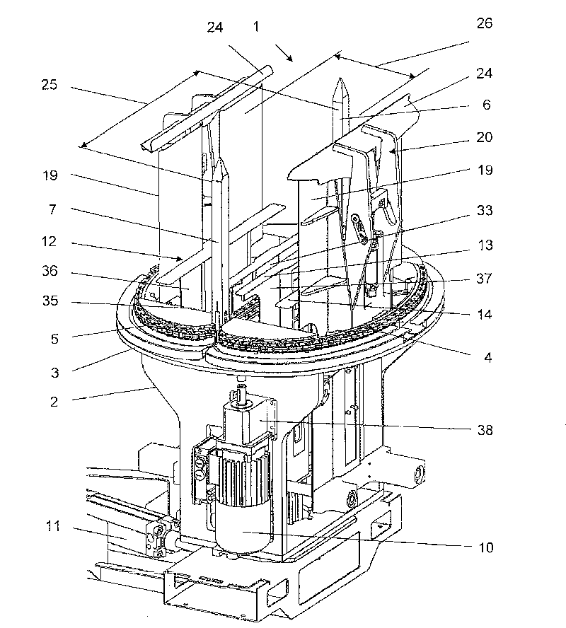 Stacking device for printed products