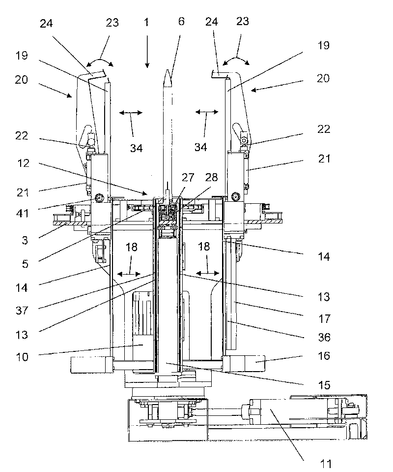 Stacking device for printed products