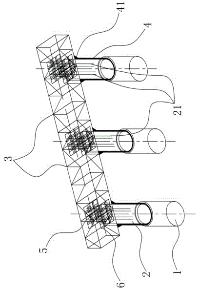 Positioning device and construction method of capping beam of prefabricated bridge