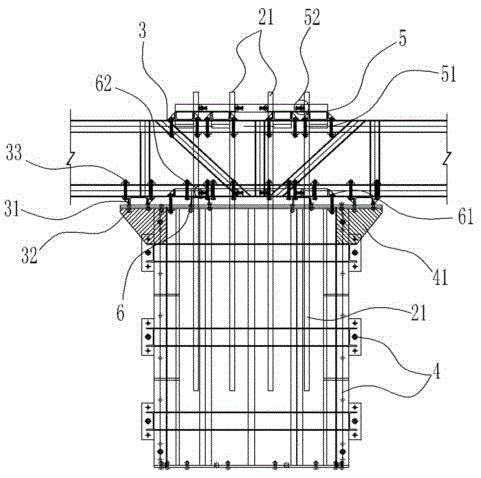 Positioning device and construction method of capping beam of prefabricated bridge