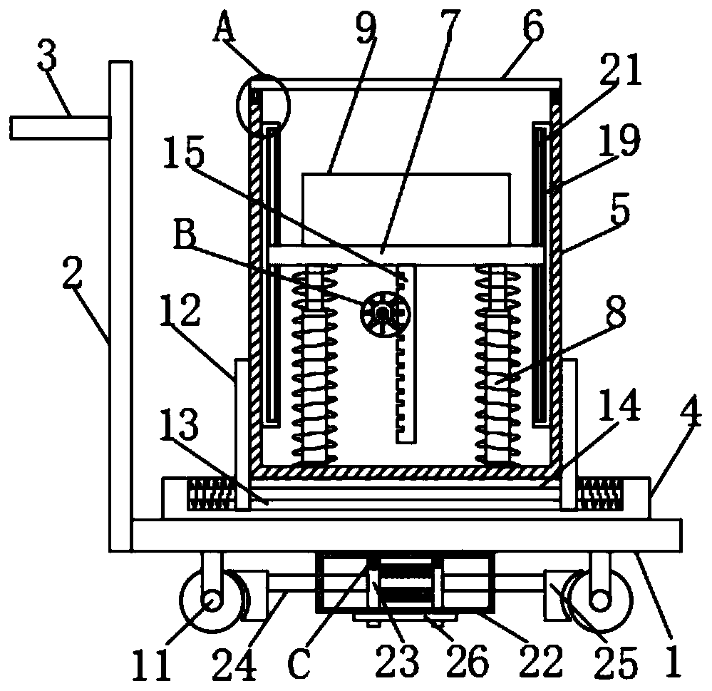 Motor disassembly and assembly auxiliary tool with narrow high-position installation space