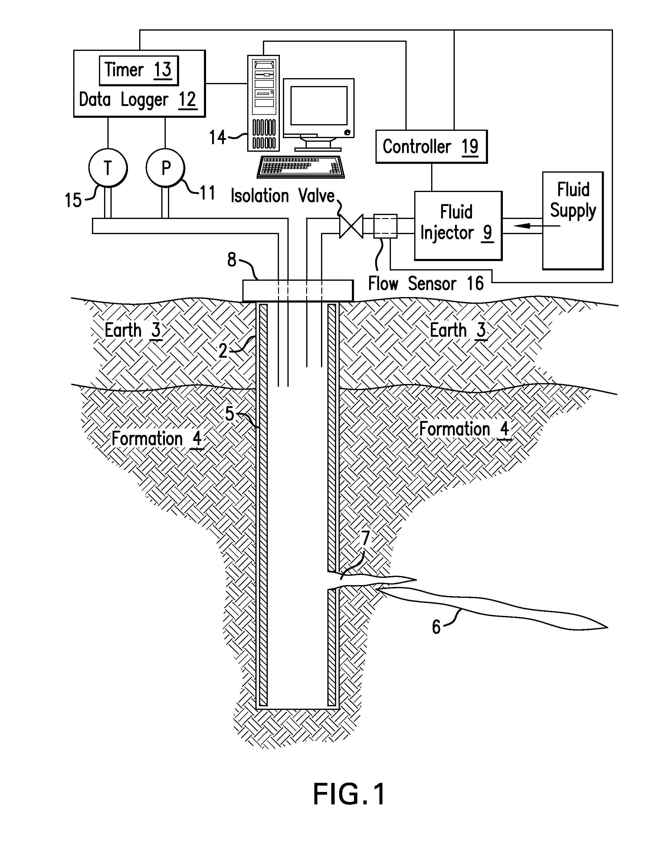 Natural fracture injection test