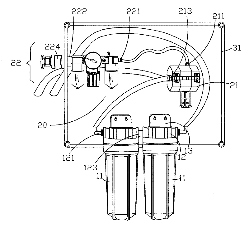 Fountain solution filtering method and device for printing