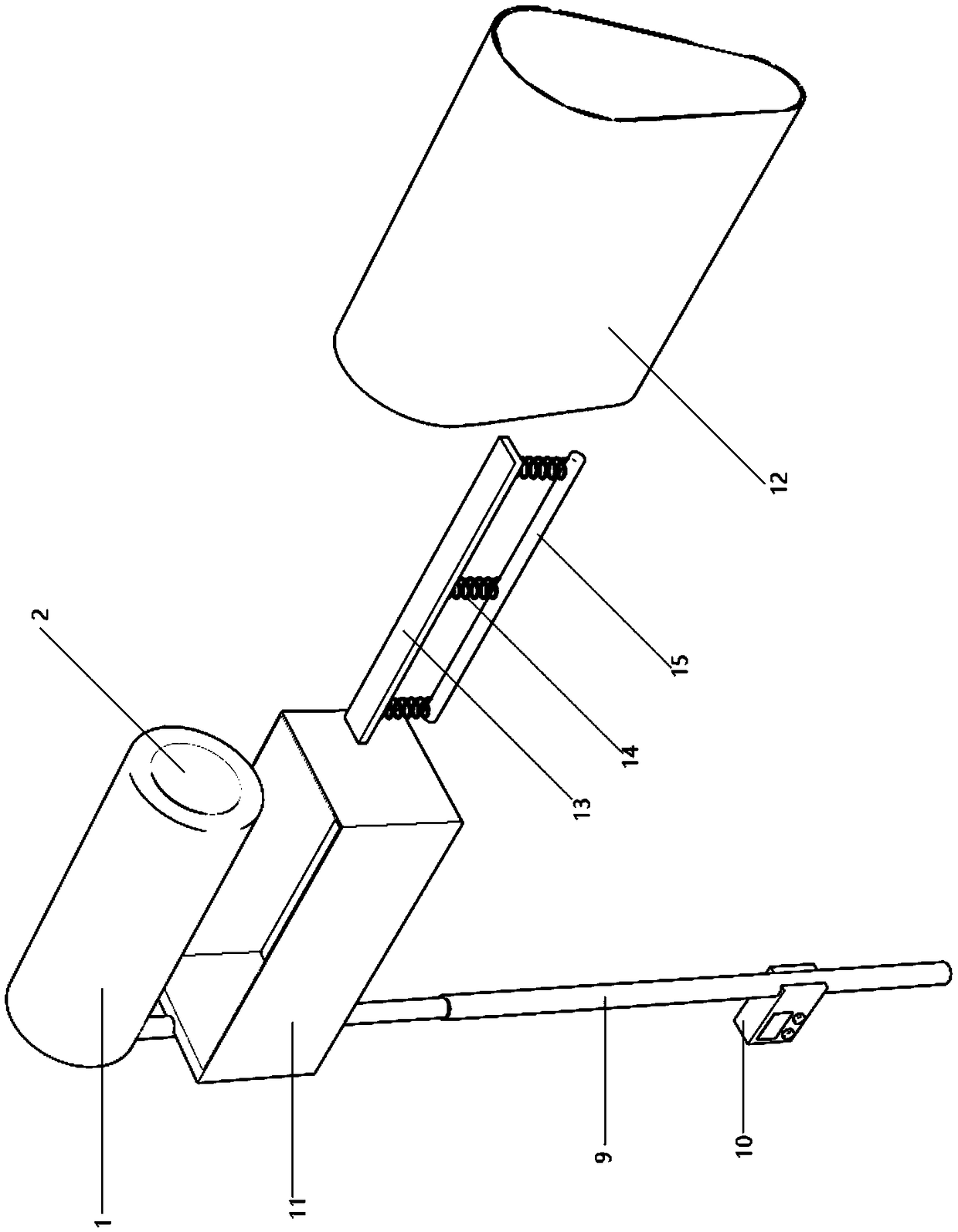 Ceiling paint-brushing device for building construction