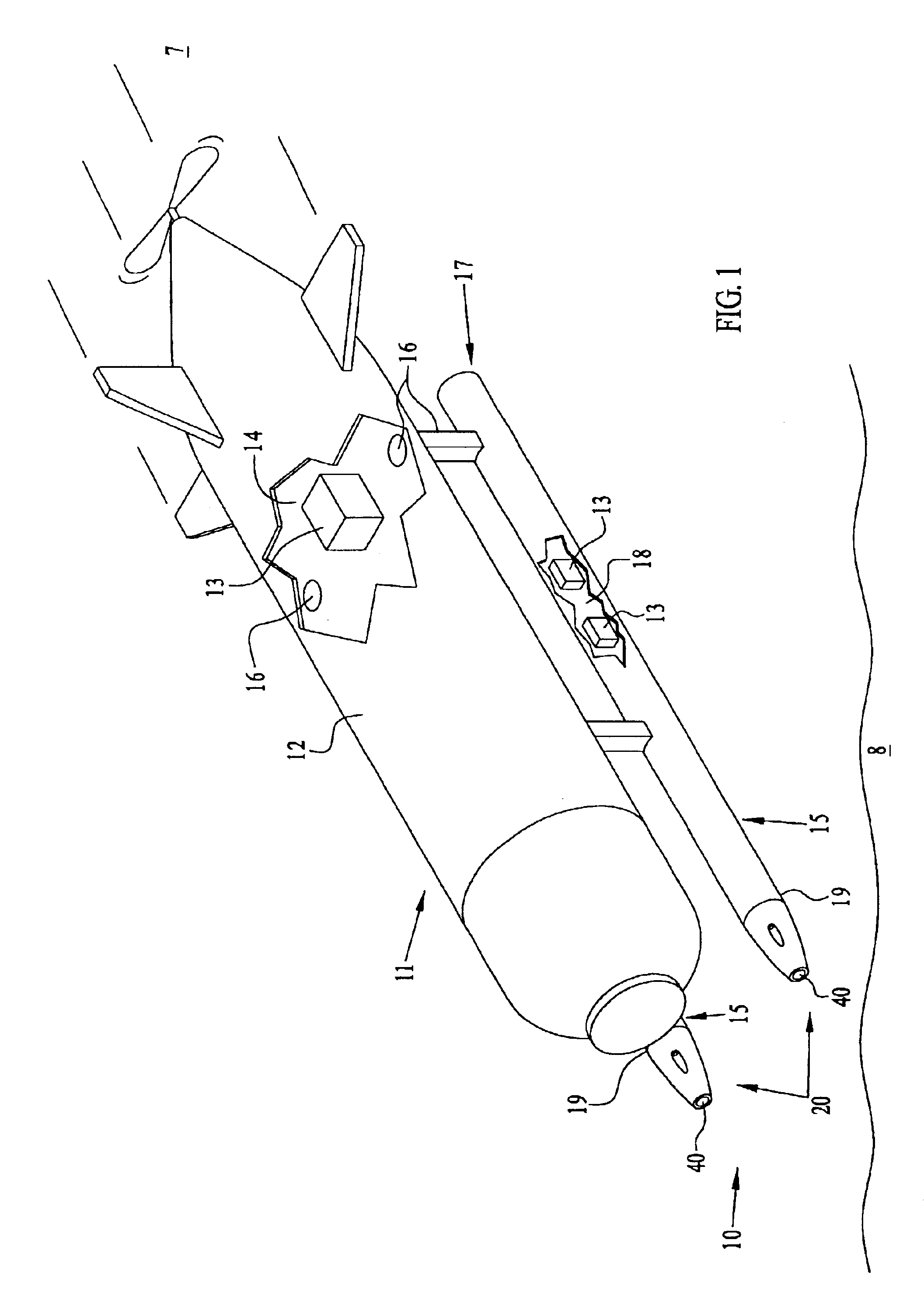 Airborne mine neutralization system, neutralizer pressure relief valve