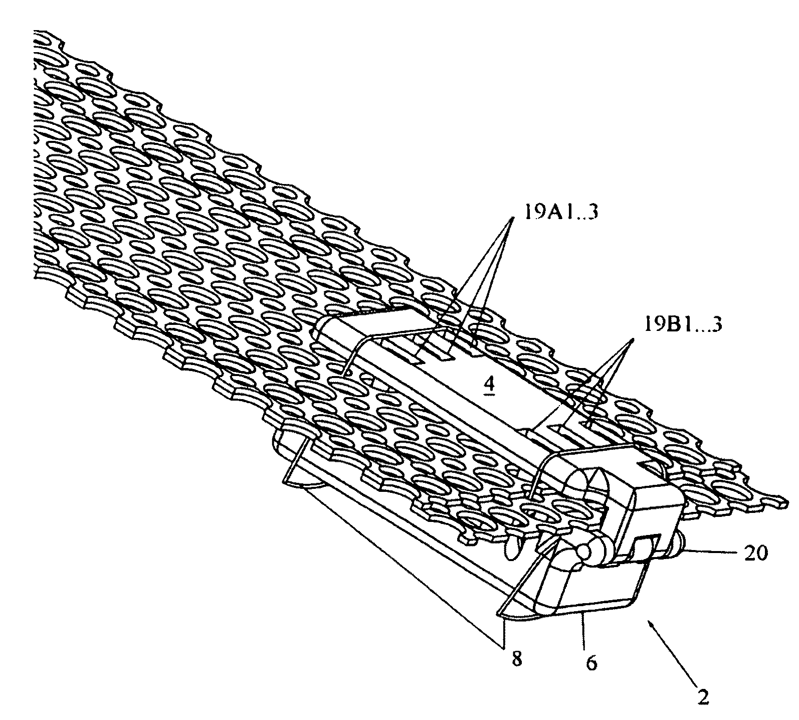 Adjustable sacral mesh fixation device and method