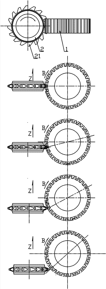 Forming and generating gear milling machine and processing method