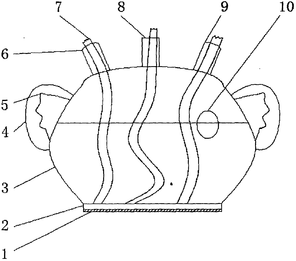 Students' multifunctional three-head alcohol lamp for chemical experiments