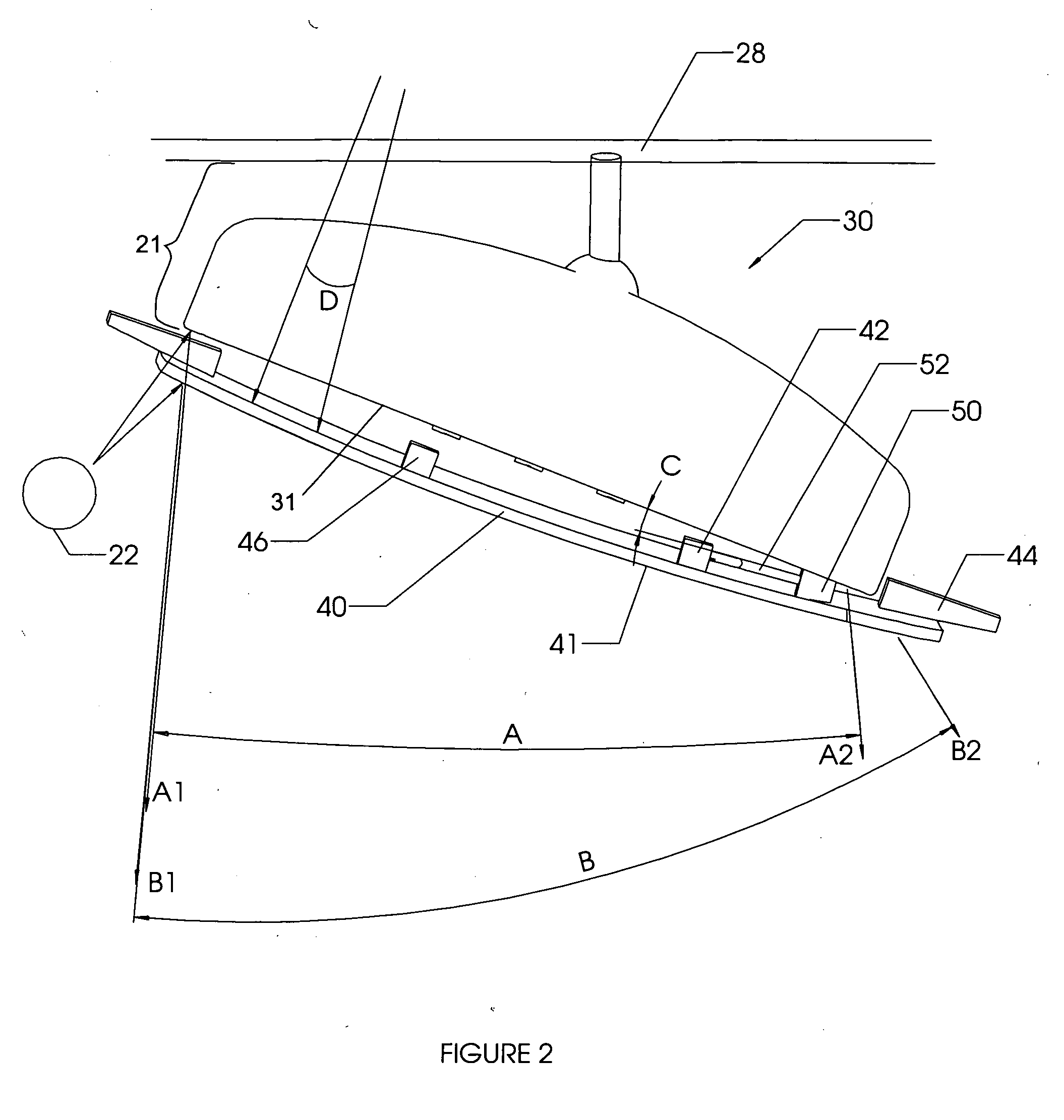 Flip-up convex mirror attachment