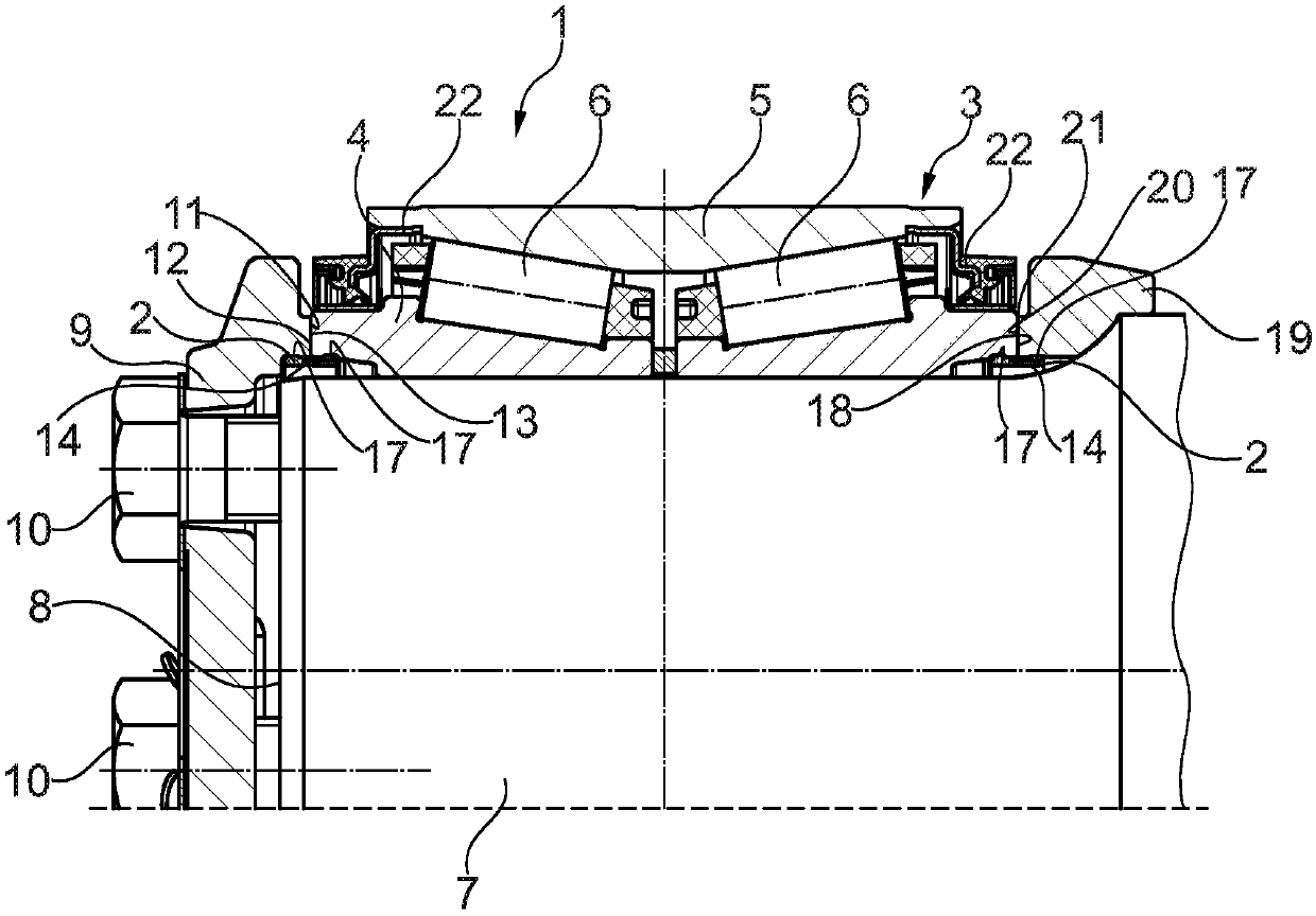 Rolling-element bearing unit