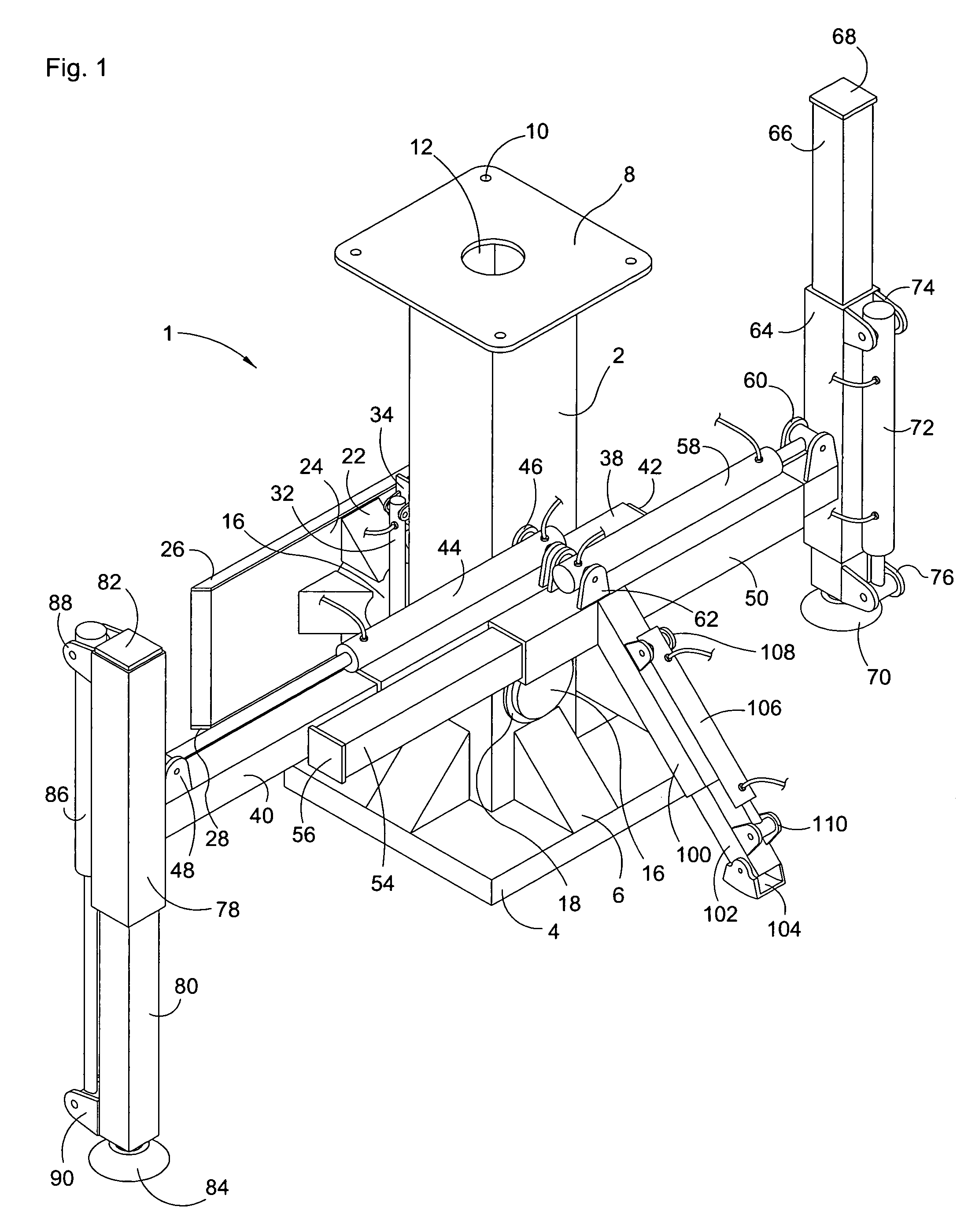 Crane supporting apparatus