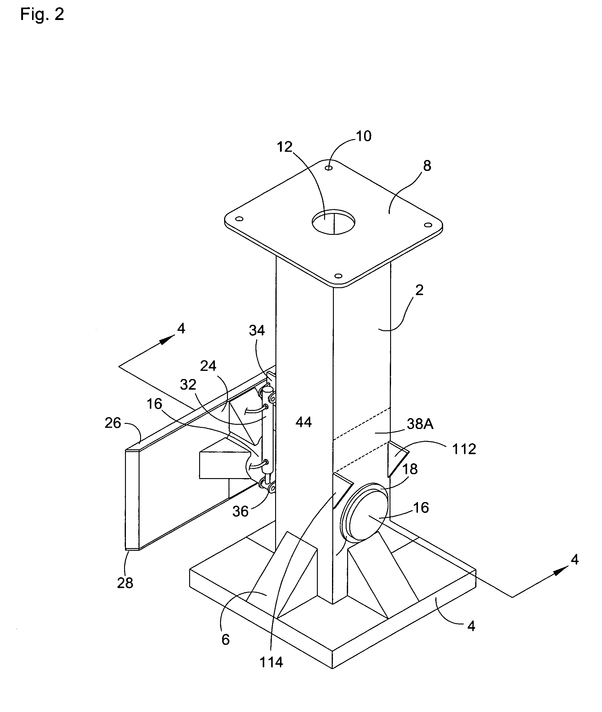 Crane supporting apparatus