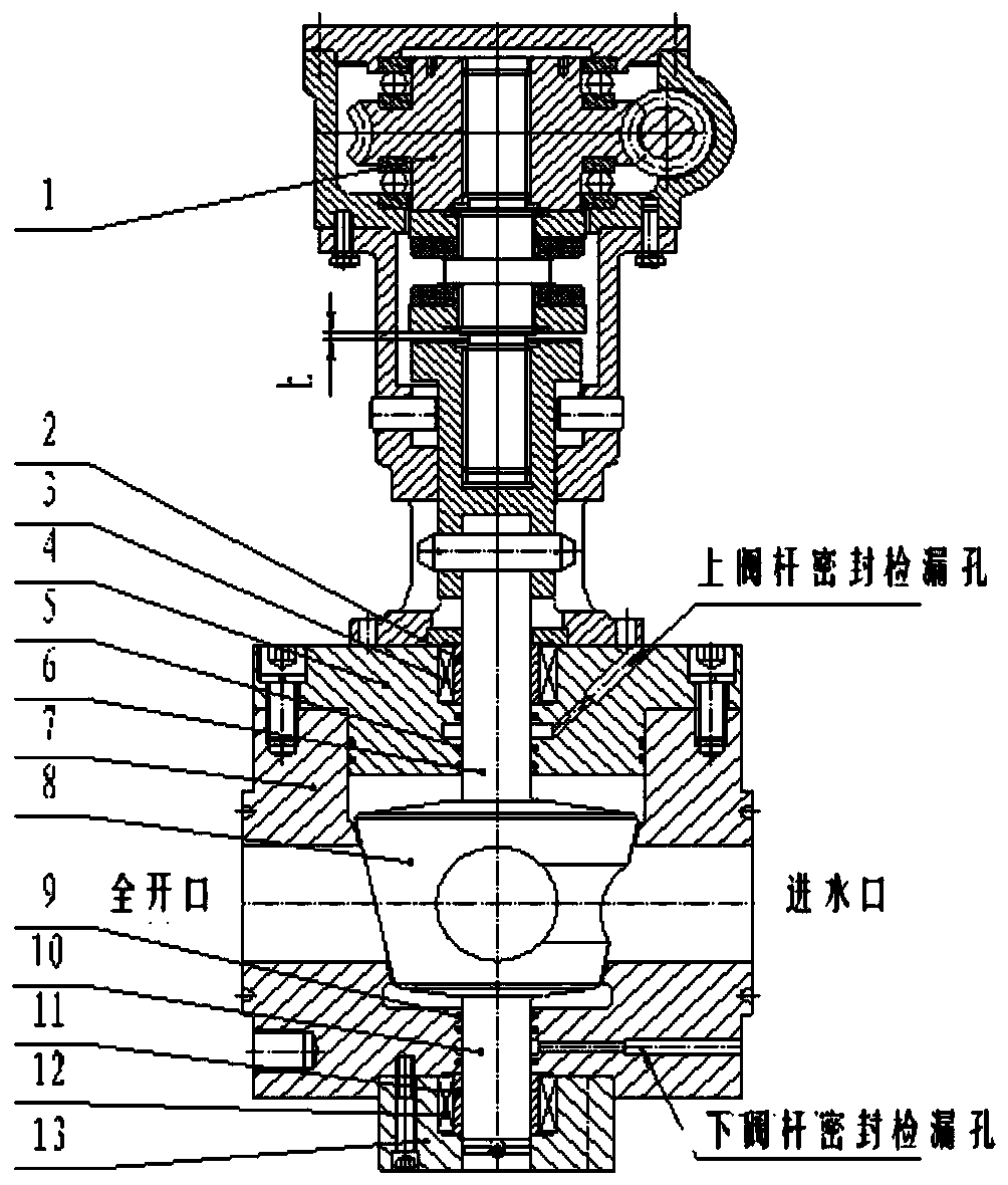 A high-pressure water pump outlet control valve