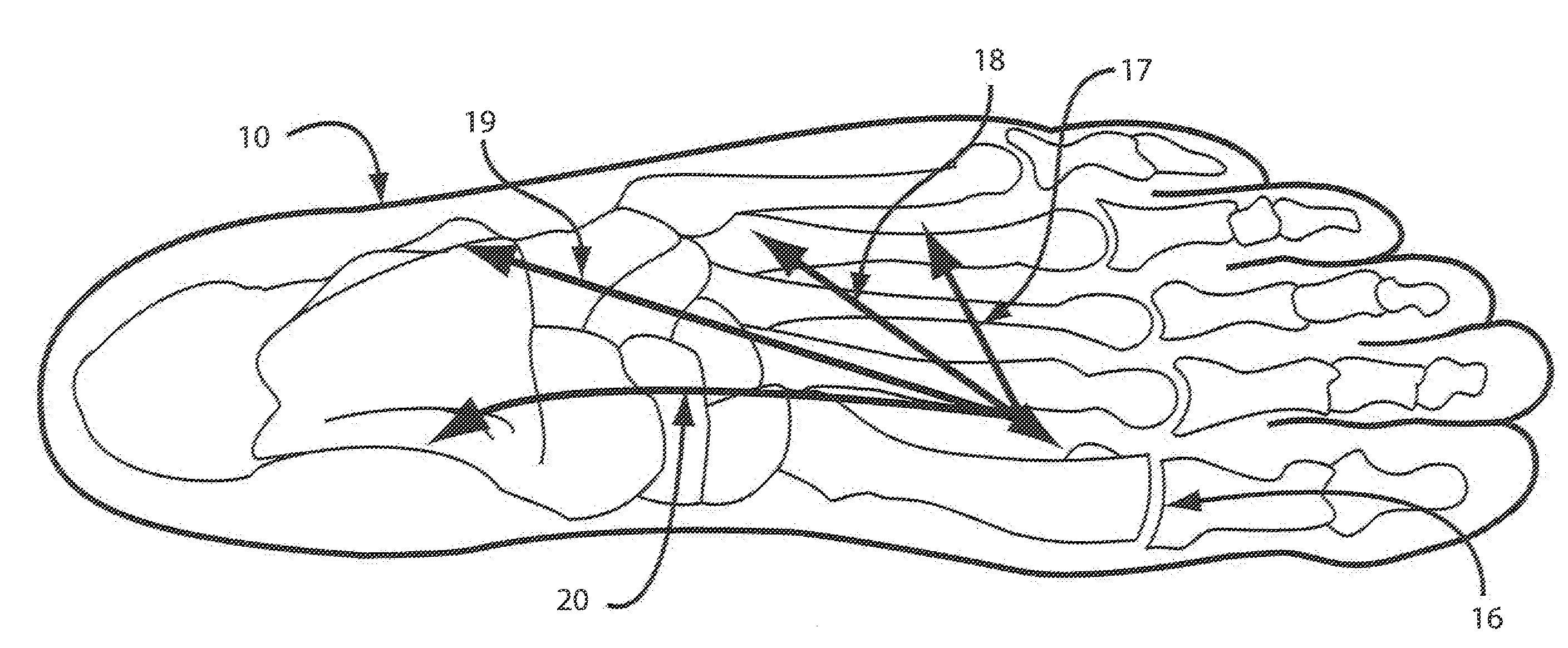 Footwear support structures