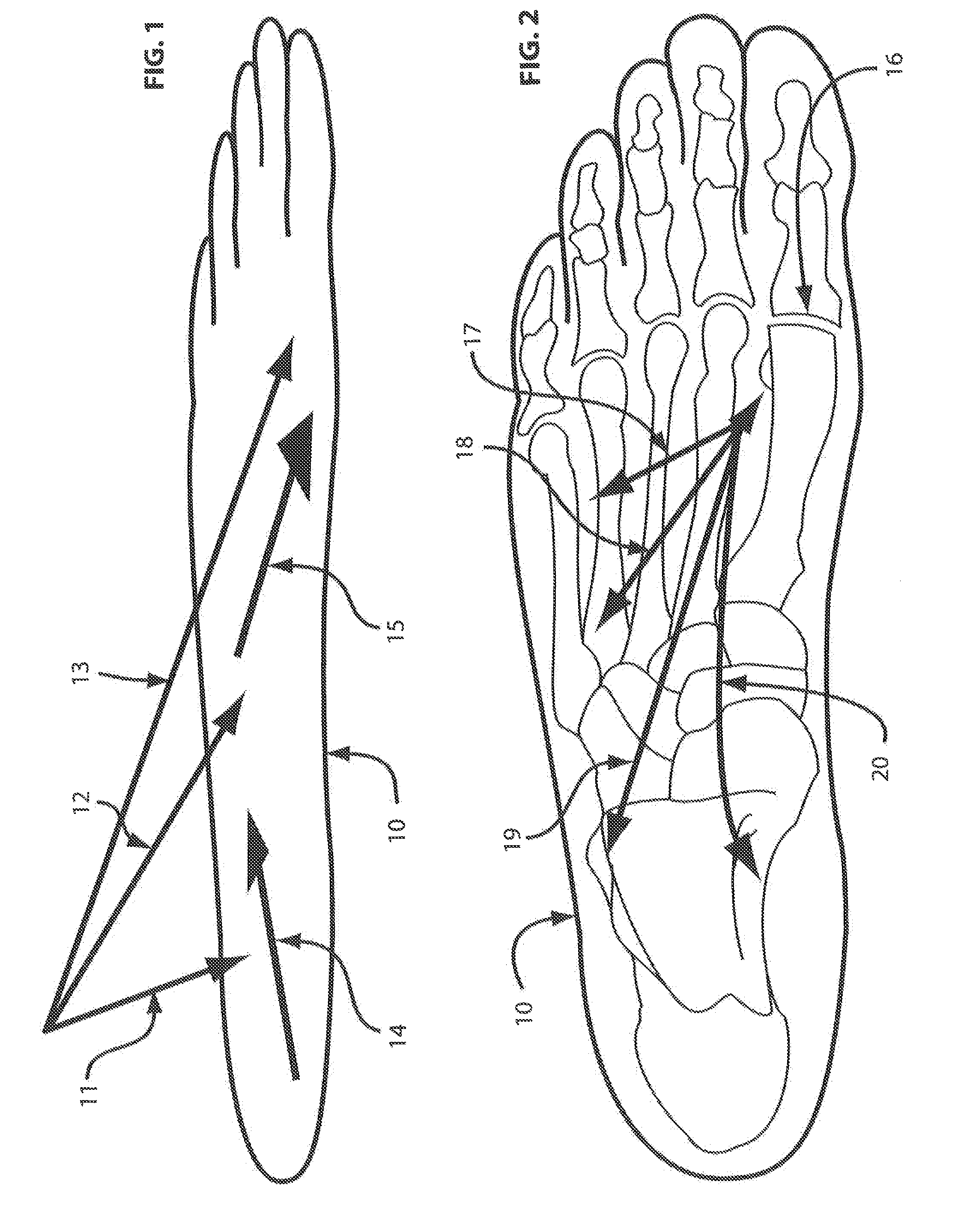 Footwear support structures