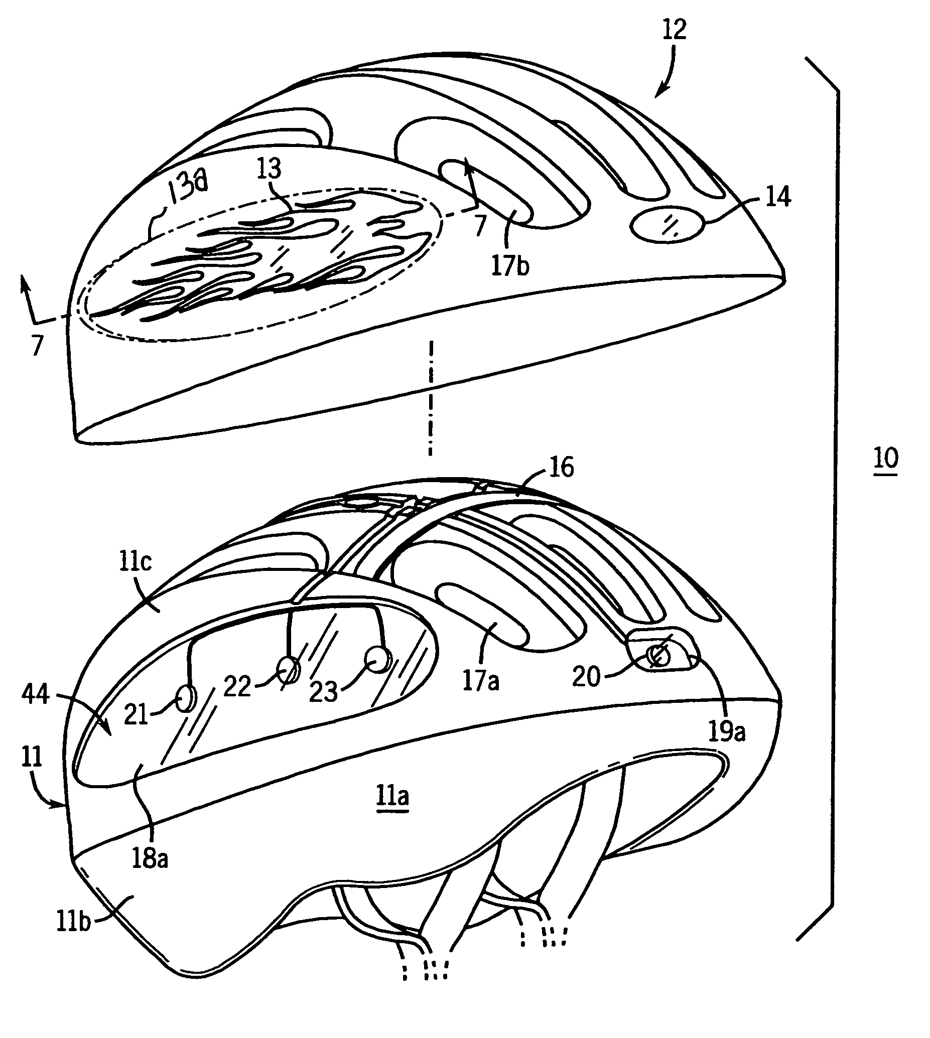 Illuminated protective headgear