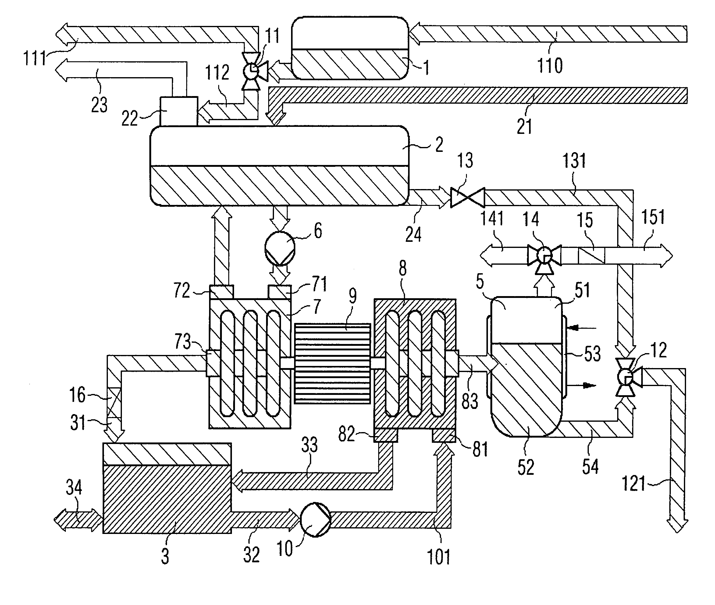 Water treatment for an aircraft