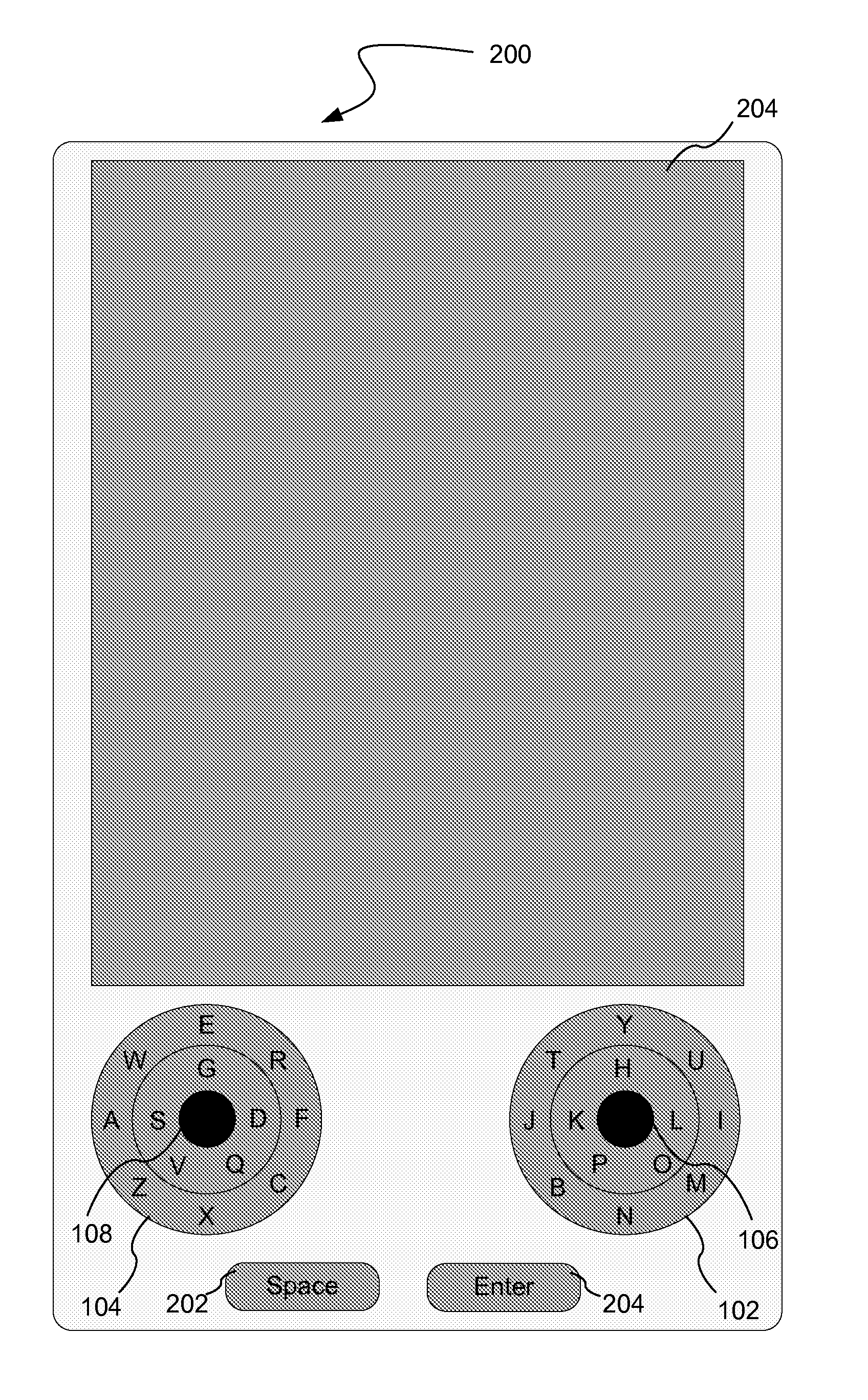 Dual touch pad interface for a computing device