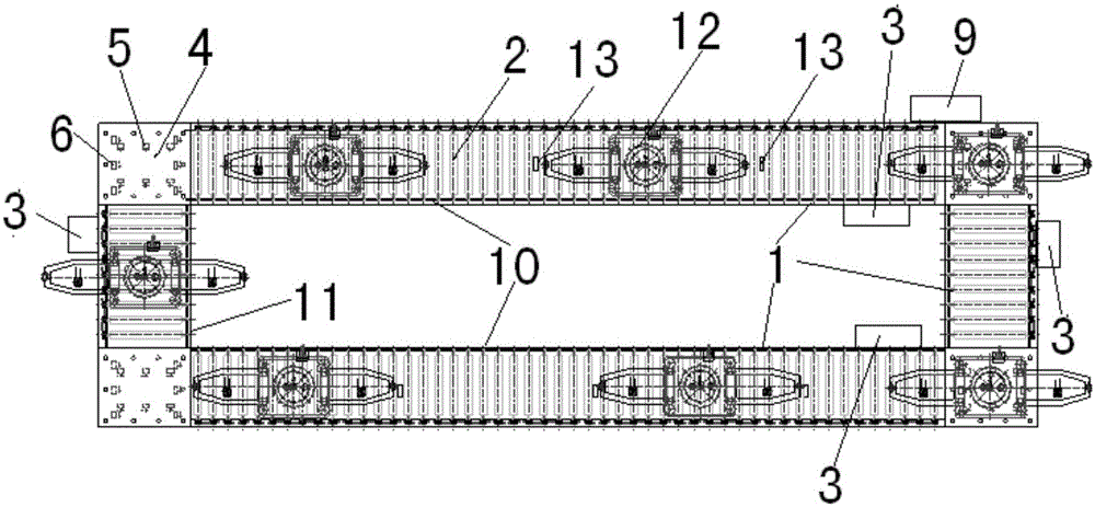 Assembling line for automobile parts