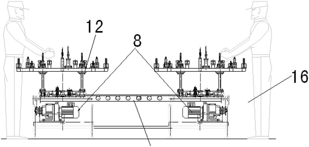 Assembling line for automobile parts