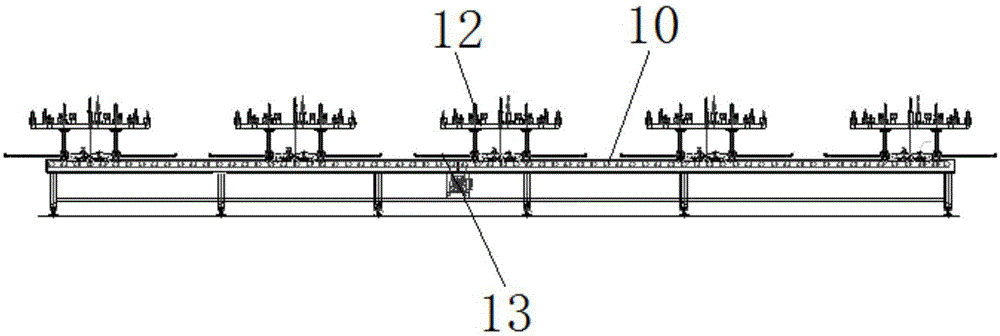 Assembling line for automobile parts