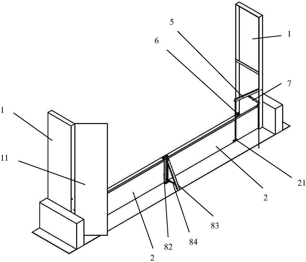 Cantilever type water retaining door