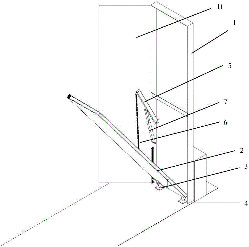 Cantilever type water retaining door