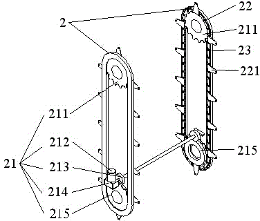 Vertical circulating crawler belt transmission type stereo garage