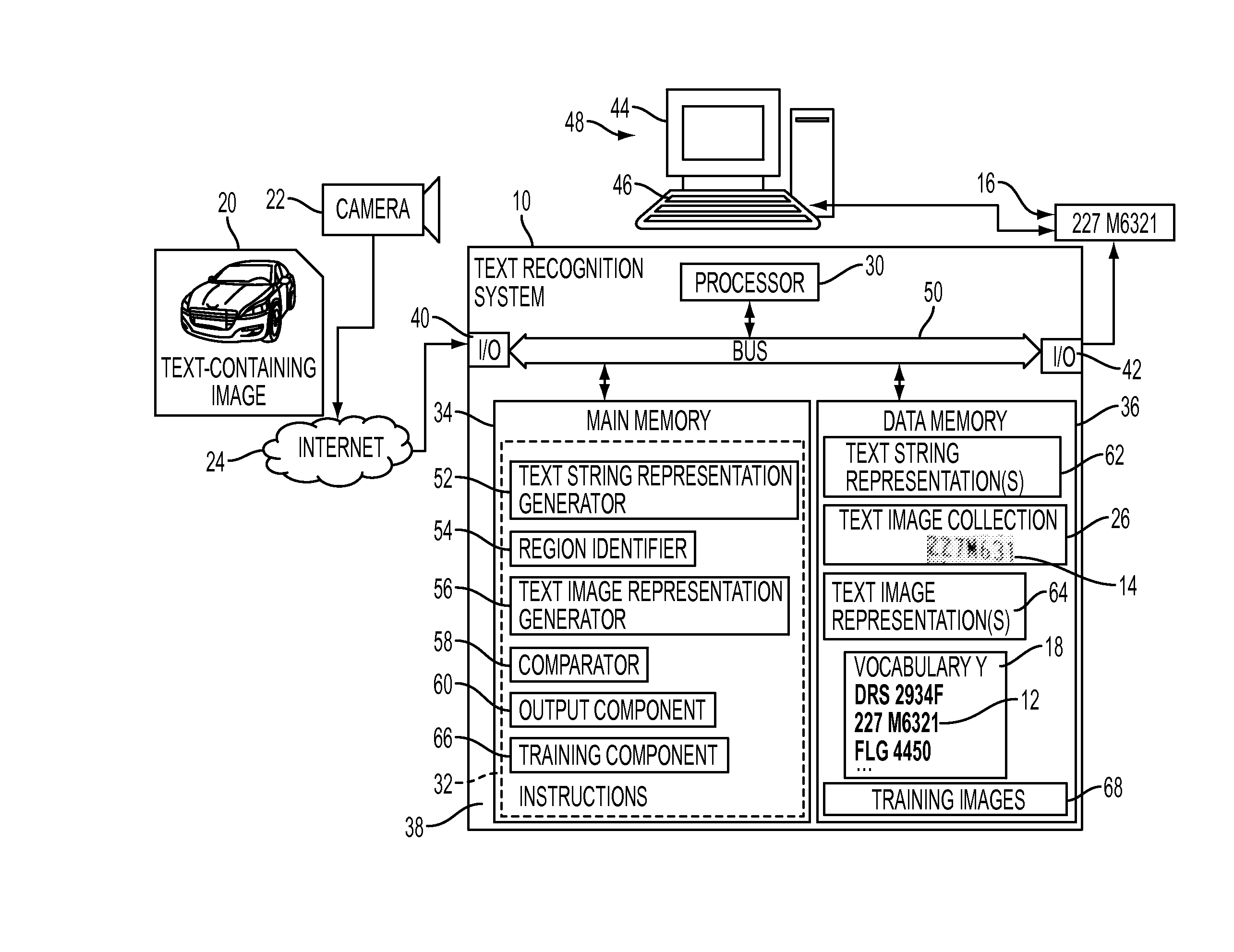 Label-embedding for text recognition