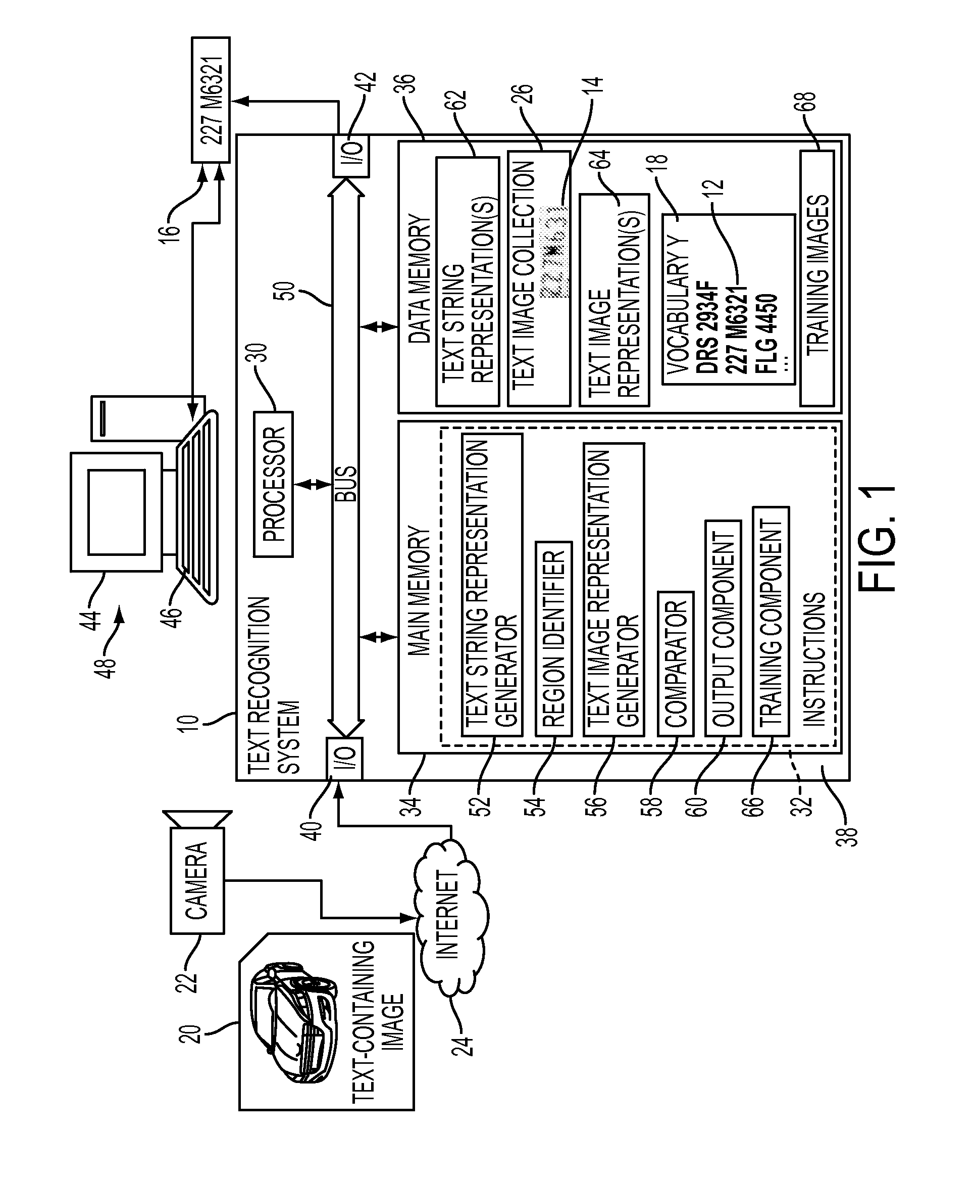 Label-embedding for text recognition