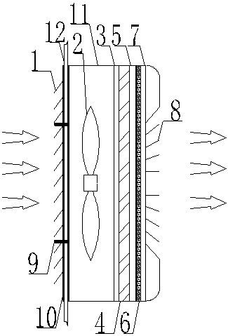 Hole type window type fresh air ventilator