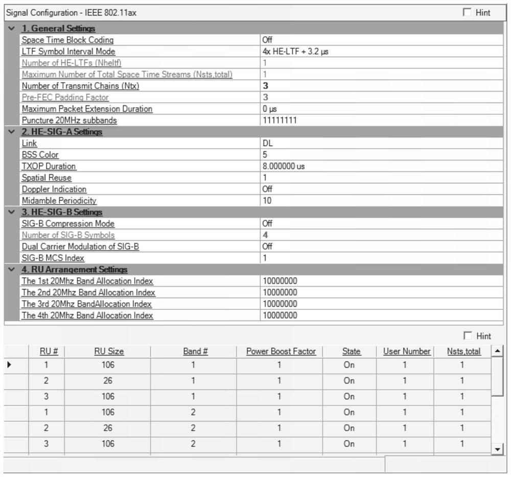 Signal simulation method and device of wireless connection physical layer convergence protocol preamble