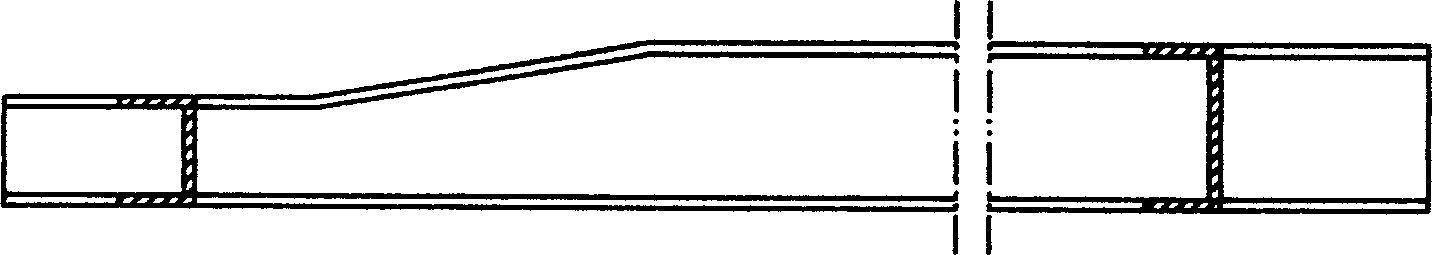 Process for manufacturing beams of vehicle with varied sections