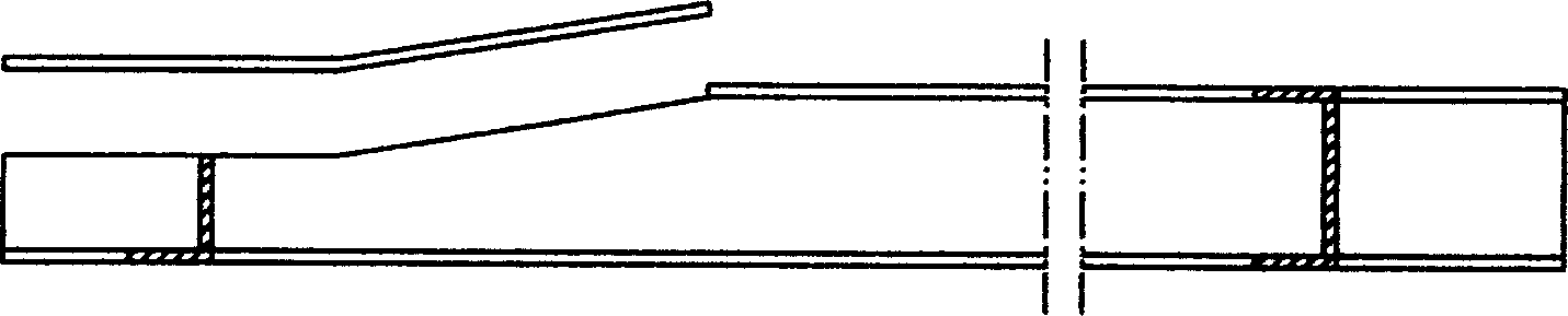 Process for manufacturing beams of vehicle with varied sections