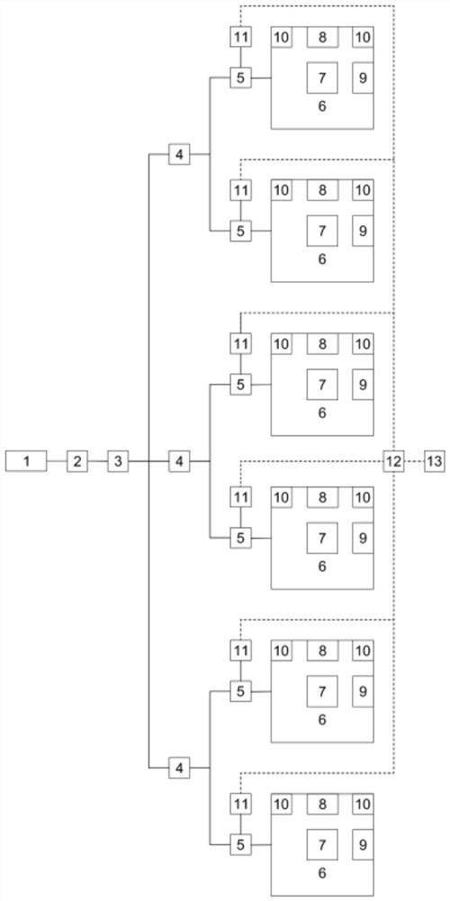 Fumigation system based on wireless sensing technology and manufacturing method thereof