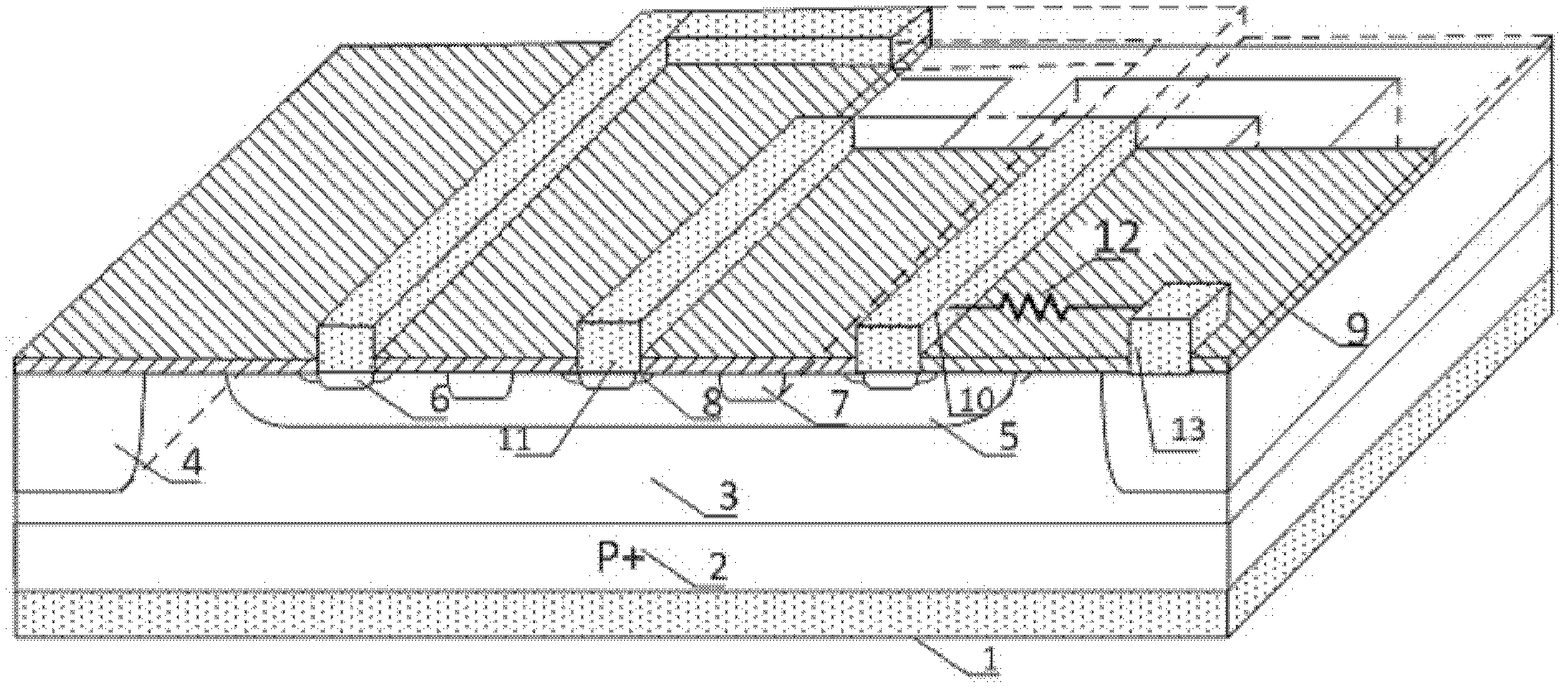 Three-terminal self-feedback linear galvanostat and manufacturing method thereof