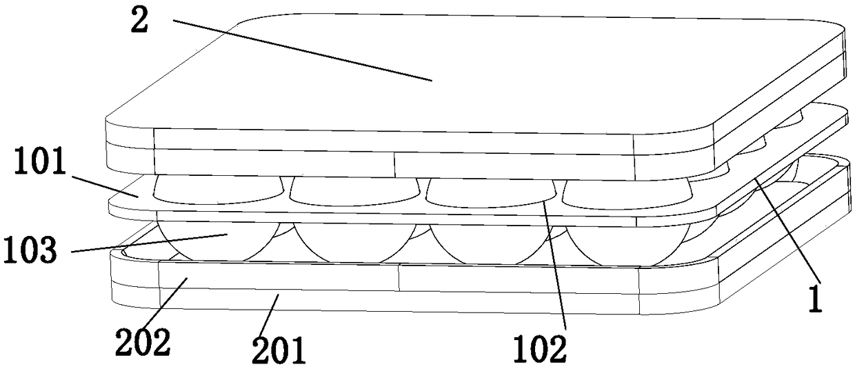 Manufacturing process of a rolling ball type shock absorber