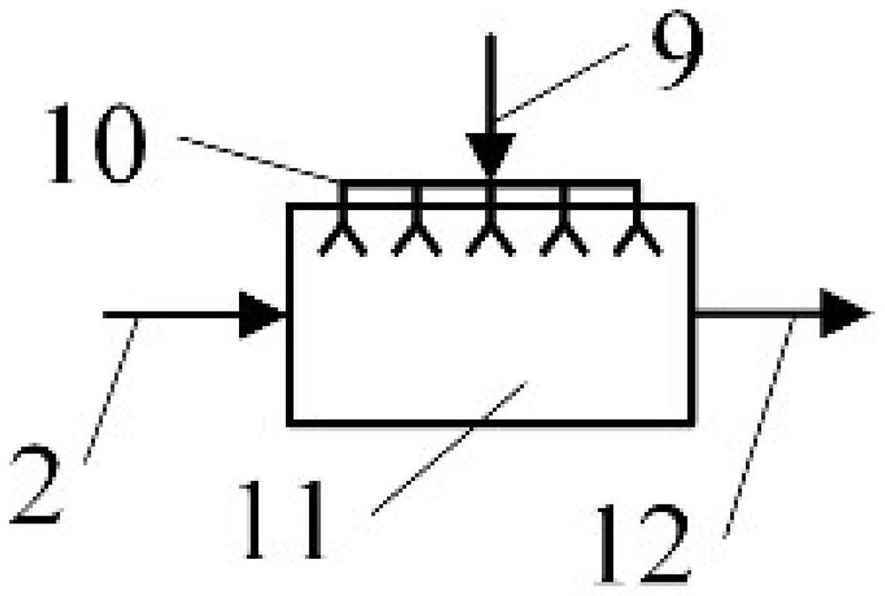 Exhaust gas pressurizing and discharging device for underwater semi-closed cycle power system