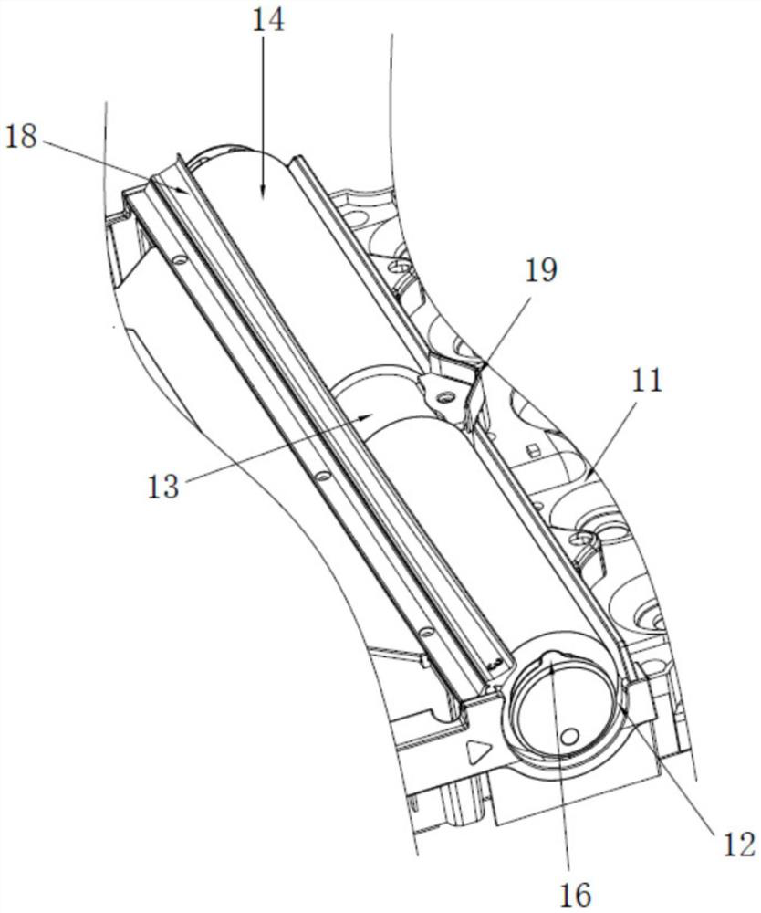 Gear box structure and intelligent scrubber