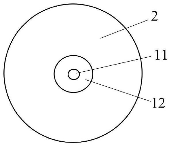 Layered doped step type weak coupling gain balanced four-mode erbium-doped optical fiber