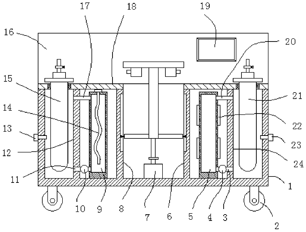 A sample collection device for environmental engineering