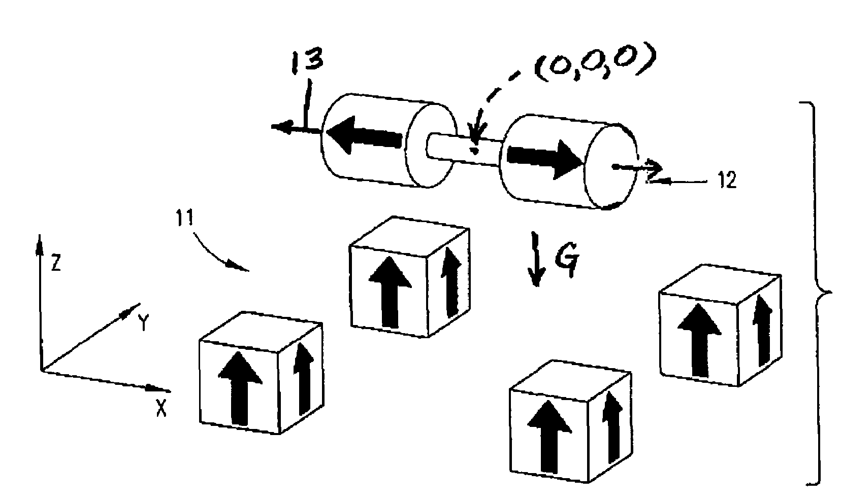 Spin-stabilized magnetic levitation without vertical axis of rotation