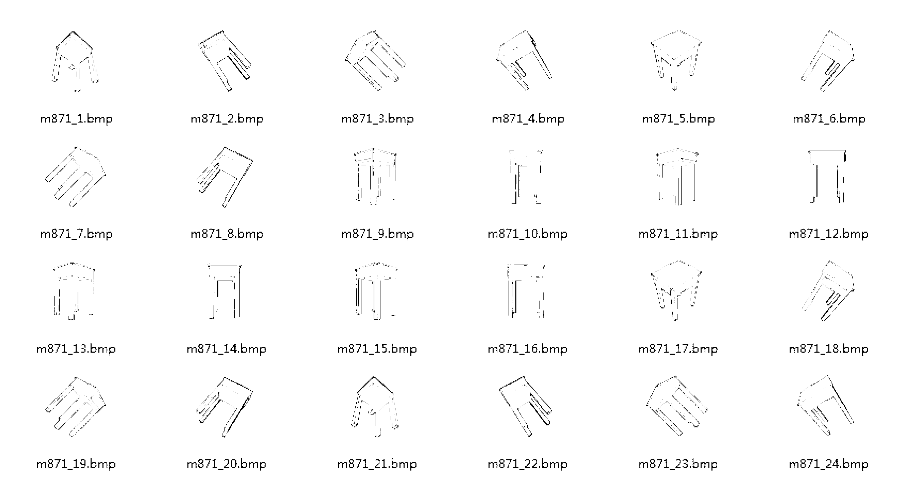 Three-dimensional model searching method based on sketching