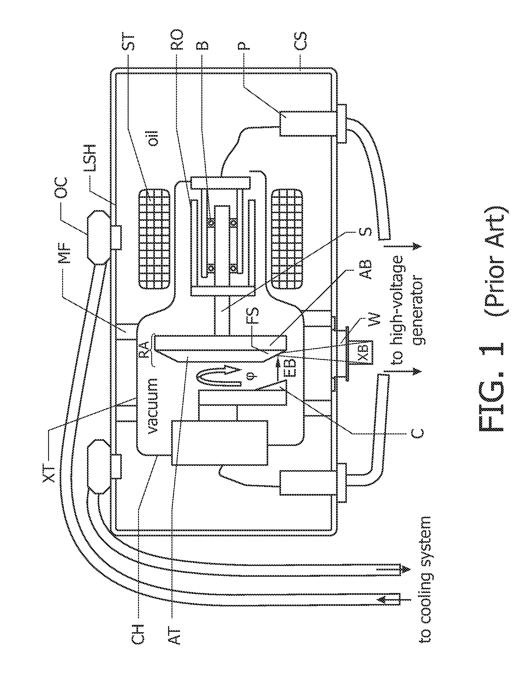 Attachment of a high-z focal track layer to a carbon-carbon composite substrate serving as a rotary anode target