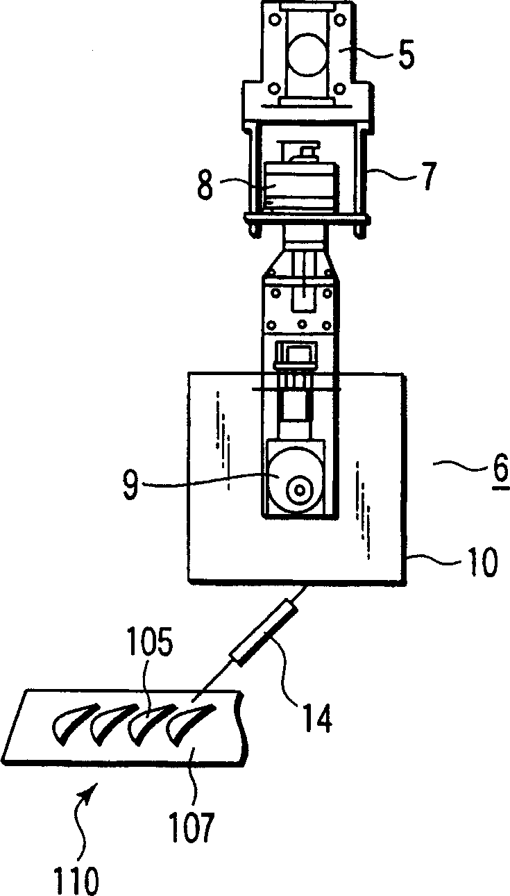 Device and method for polishing large parts