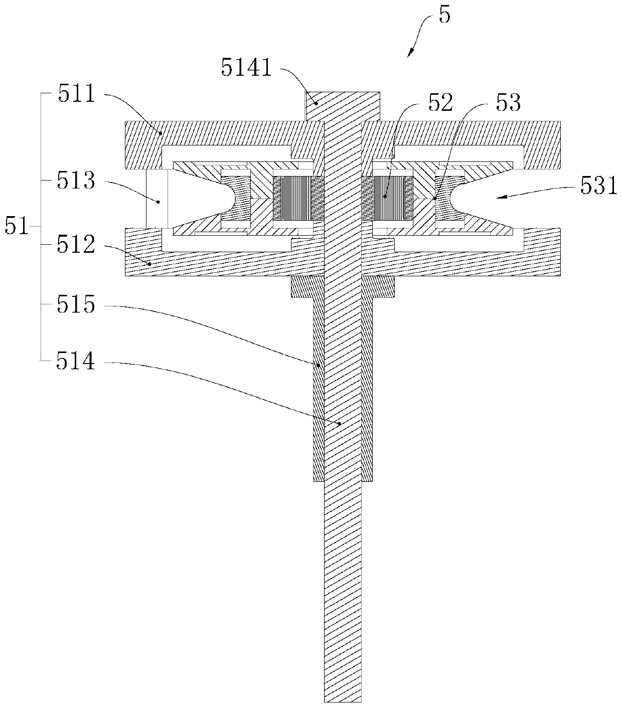 Tension adjusting device and enameled wire production line