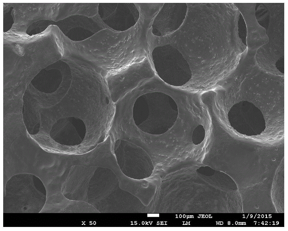 Degradable three-dimensional porous magnesium-based biomaterial and preparation method thereof