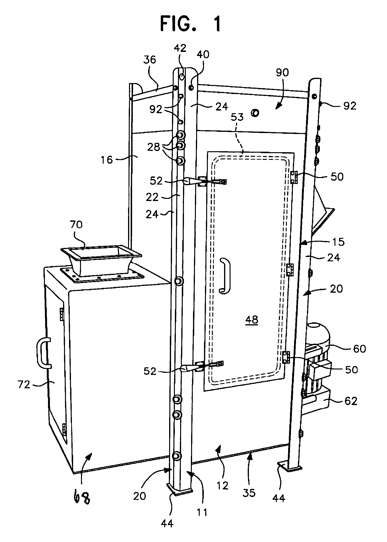 Centrifugal pellet dryer with plastic wall panels