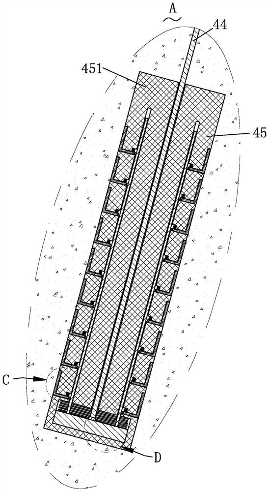 Deep foundation pit supporting structure