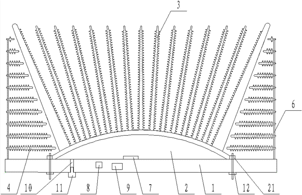 Filling type household heat dissipation device